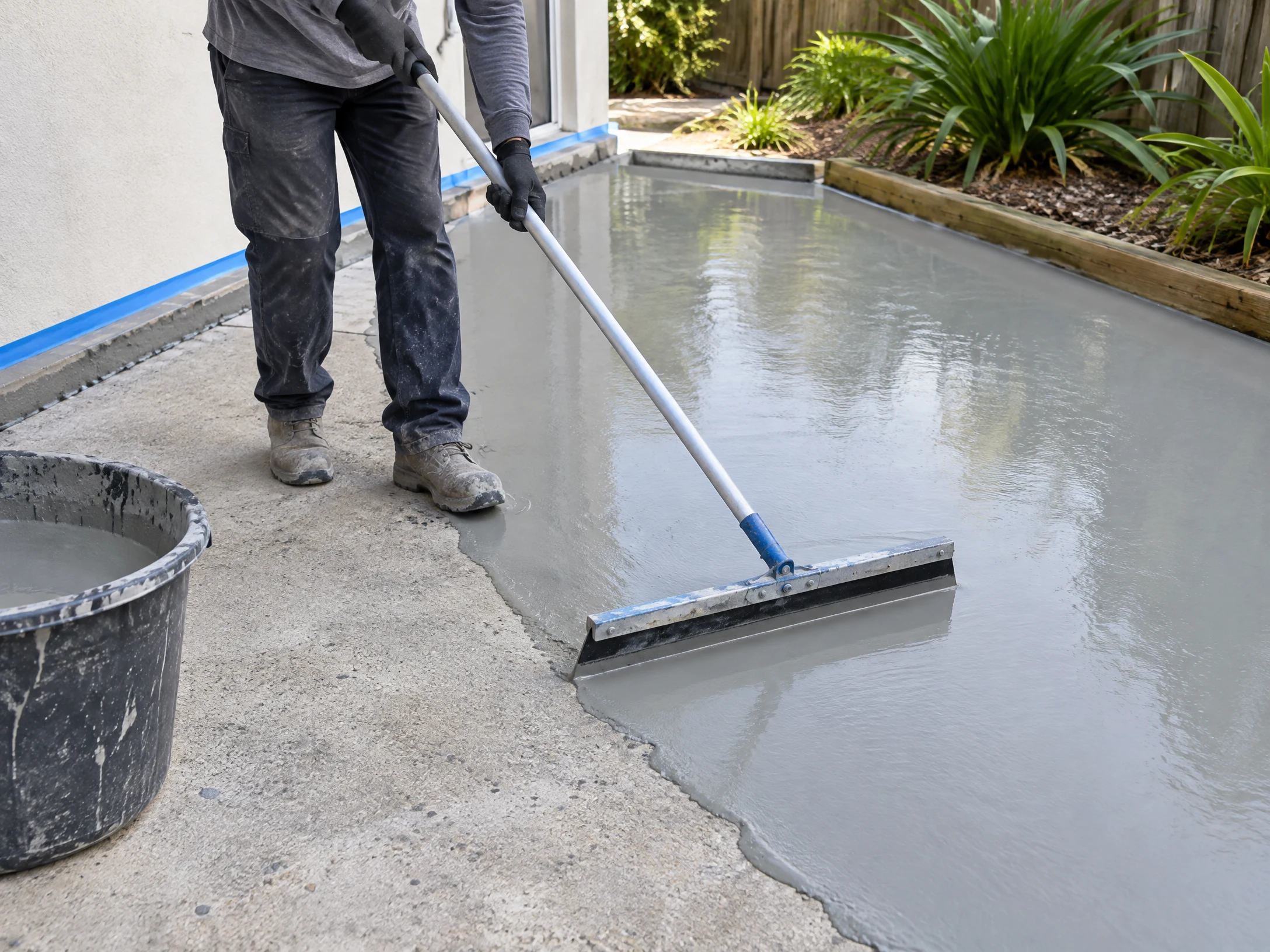 Concrete Resurfacing application detail without branding